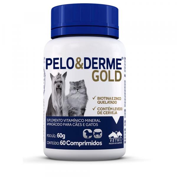 Pelo e Derme Gold 60 Comprimidos - Vetnil -