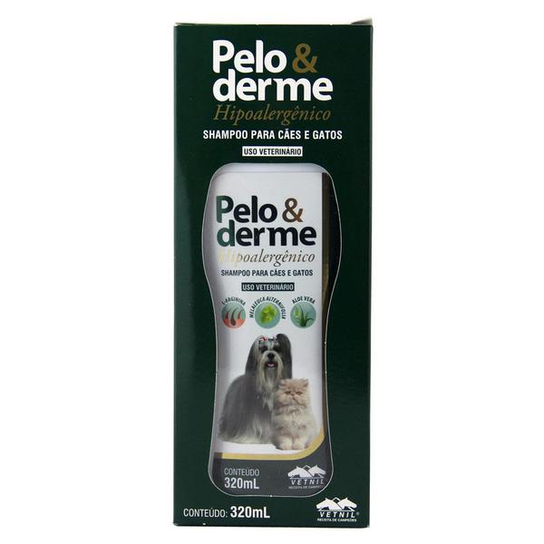 Pelo e Derme Shampoo Hipoalergênico Cães e Gatos 320ml - Vetnil