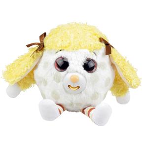 Pelúcia 15 Cm - Zigamazoo Série 2 - Olhos Brilhantes e Mostra a Língua - Branco e Amarelo - DTC