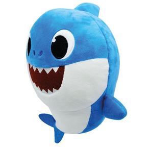 Pelúcia Baby Shark 30cm Azul Musical