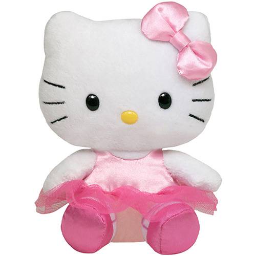 Tudo sobre 'Pelúcia Beanie Babies Hello Kitty Bailarina - DTC'
