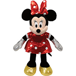 Pelúcia Beanie Babies Minnie Vestido Vermelho - DTC