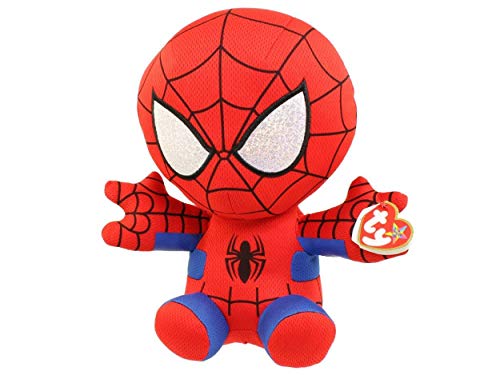 Pelúcia Beanie Babies Ty - 24 Cm - Disney - Marvel - Spider-Man - Dtc