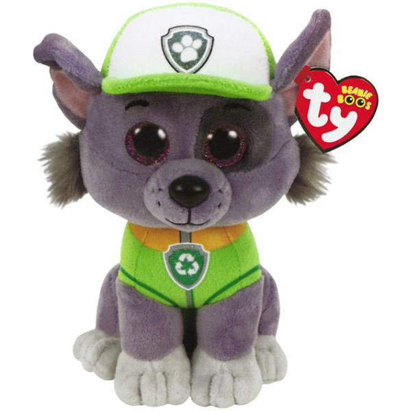 Pelúcia Beanie Boos Ty Patrulha Canina Rocky Dog Dtc 17cm