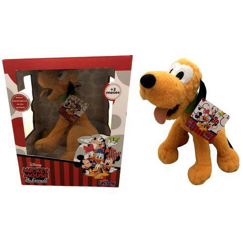 Pelúcia Disney Pluto Médio Cachorro do Mickey Long Jump
