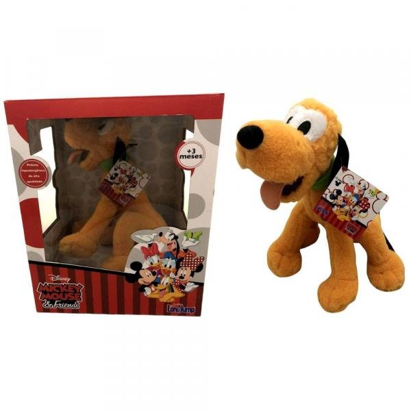 Pelúcia Disney Pluto Médio Cachorro do Mickey - Long Jump