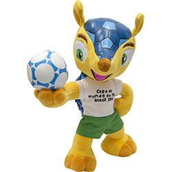 Pelúcia Fuleco 23cm Copa do Mundo da FIFA 2014