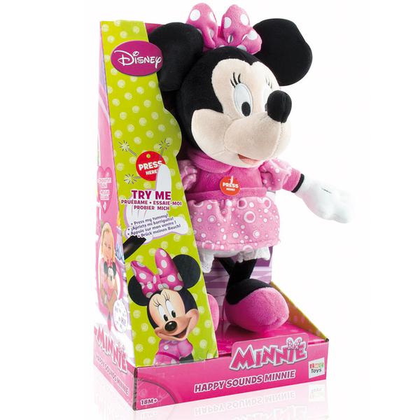 Pelúcia Happy Sounds Minnie - Multikids - Disney