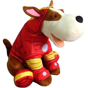 Pelúcia Interativa - Cão Spock - Marvel Avengers - Homem de Ferro - Candide
