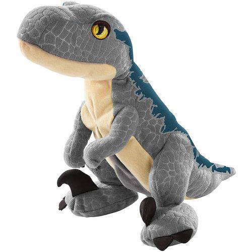 Tudo sobre 'Pelúcia - Jurassic World 2 - Ovo Plush Reversível - Velociraptor Blue - Mattel'