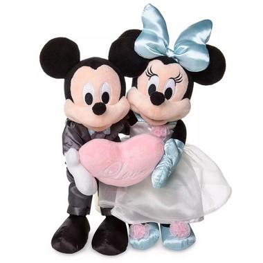 Pelúcia Mickey Minnie Noivos Disney Store