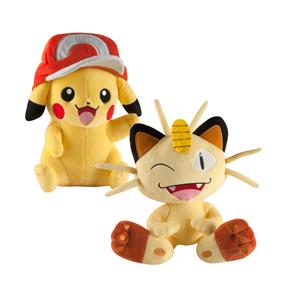 Pelúcia Pokemon Pikachu & Meowth - Tomy