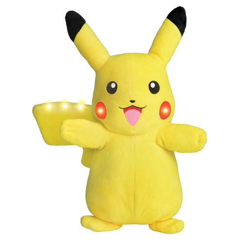 Pelúcia Pokémon Pikachu Power Action com Luz e Som - Dtc