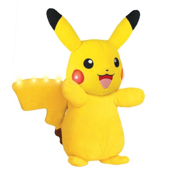 Pelúcia Pokémon Pikachu Power Action com Luz e Som - DTC