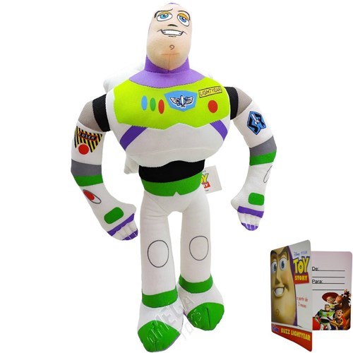 Pelúcia Toy Story Buzz Lightyear com Som 30 Cm - Multikids