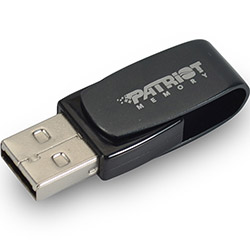 Pen Drive 16GB - Patriot - Axle USB 2.0 Cinza