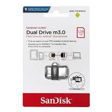 Pen Drive 128gb Dual Drive Usb 3.0 e Micro-Usb Sandisk