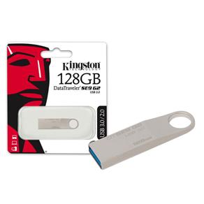 Pen Drive 128GB USB 3.0 Kingston DTSE9G2/128GB Datatraveler SE9 G2 Prata
