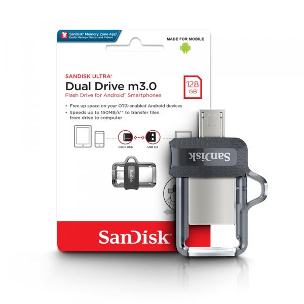 Pen Drive.128gb Usb 3.0 Ultra Dual Drive OTG SDDD3-128G-G46 Sandisk