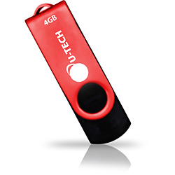 Tudo sobre 'Pen Drive 4GB PD4 Vermelho - U-Tech'