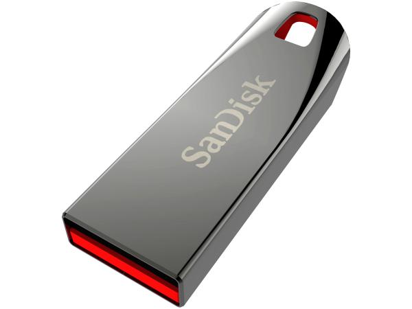 Pen Drive 64GB SanDisk Cruzer Force - USB 2.0 - C/software Secure Access