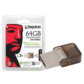 Pen Drive 64GB Smartphone Kingston DTDUO/64GB DT Micro Duo USB e Micro USB 2.0 OTG