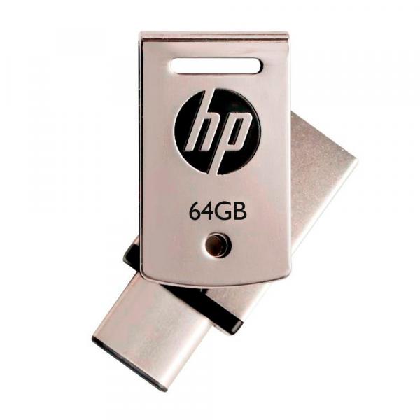 Pen Drive 64gb USB 3.1 + Tipo C X5000M HP