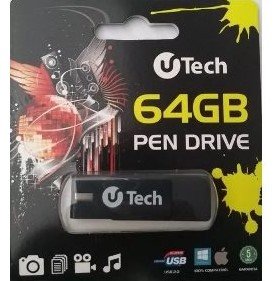 Pen Drive 64GB UTECH PD105 Preto
