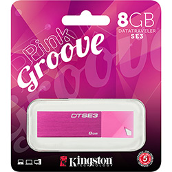 Pen Drive 8GB Kingston DTSE3 Pinkgroove