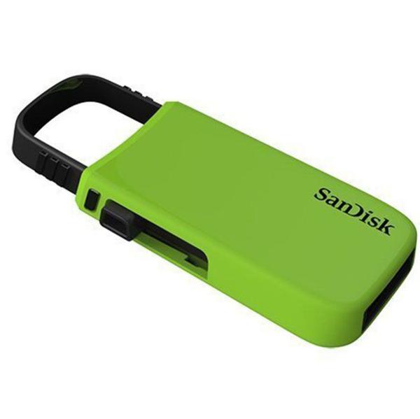 Pen Drive 8GB Metal Retrátil Verde - Sandisk
