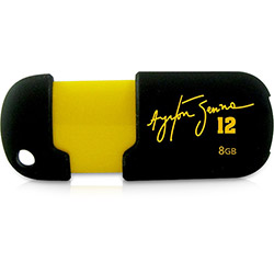 Pen Drive 8GB Preto / Amarelo - Ayrton Senna