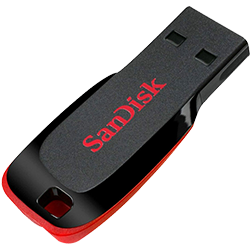 Tamanhos, Medidas e Dimensões do produto Pen Drive 8GB - Sandisk - Cruzer Blade