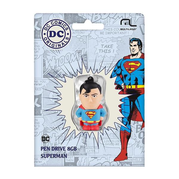 Pen Drive Dc Comics Super Homem 8gb Pd086 - Multilaser