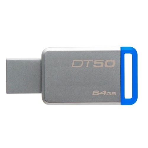 Tudo sobre 'Pen Drive DT50 64GB Kingston Azul'