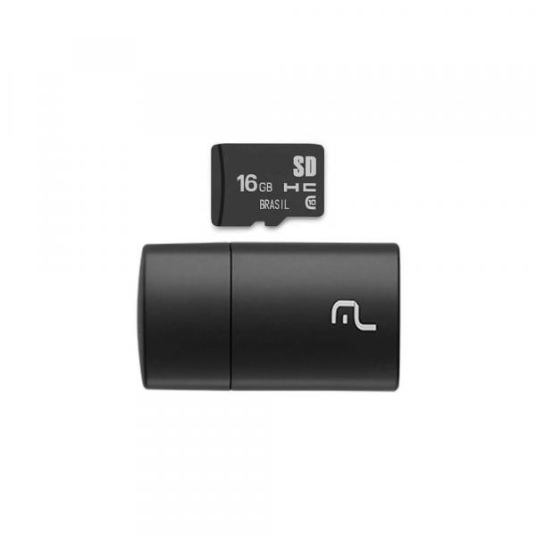 Pen Drive 2 em 1 Classe 10 Micro SD 16GB Multilaser - MC162