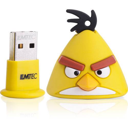 Tudo sobre 'Pen Drive Emtec 8GB Angry Birds Yellow'