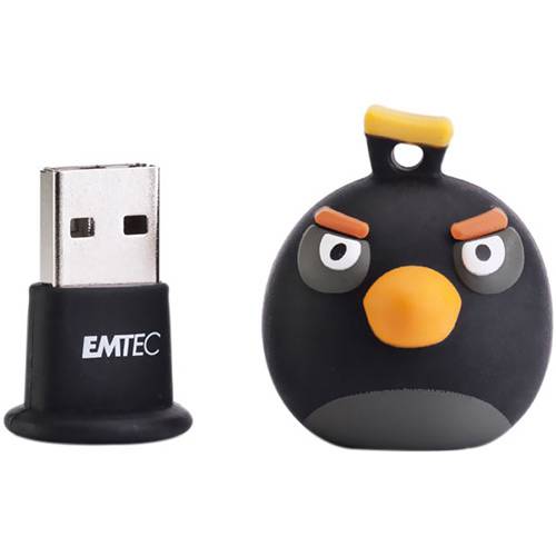 Tudo sobre 'Pen Drive Emtec - Angry Birds - Black Bird 8Gb'