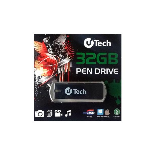 Pen Drive 32GB PD32 Preto U-Tech