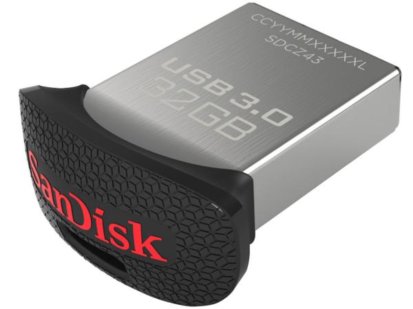 Pen Drive 32GB SanDisk Ultra Fit USB 3.0 - Até 10x Mais Rápido