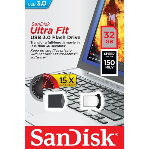 Pen Drive 32 Gb Sandisk Ultra Fit Z43 3.0