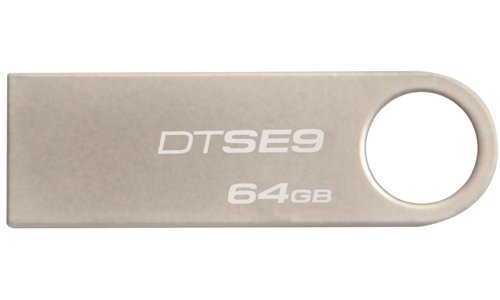 Pen Drive Kingston 64GB USB 2.0 Aluminio Data Traveler - DTSE9H/64GB