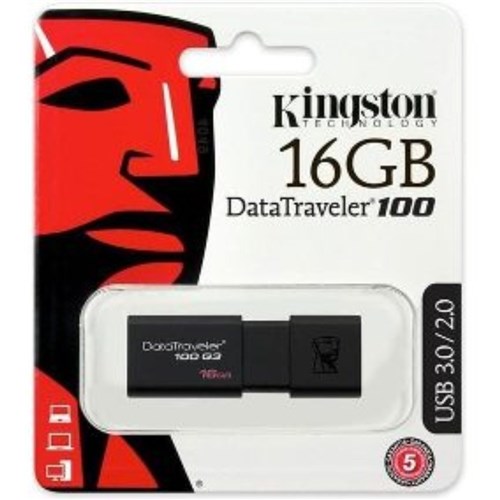 Pen Drive Kingston Data Traveler 100 G3 16Gb Preto