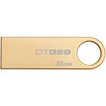 Tudo sobre 'Pen Drive Kingston Data Traveler GE9 8GB Dourado'