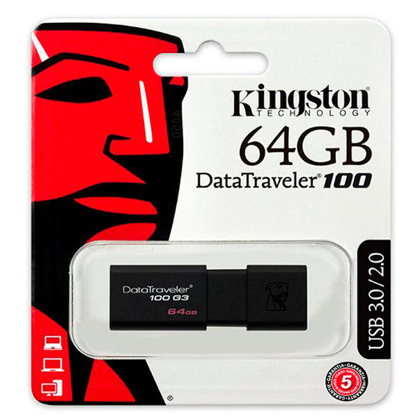 Pen Drive Kingston DataTravaler USB 3.0 64GB DT100G3/64GB
