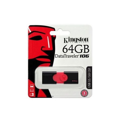 Pen Drive Kingston Datatraveler 106 USB 3.1 64gb - Dt106/64gb