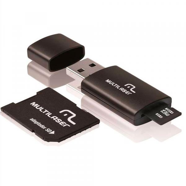 Pen Drive Multilaser 32GB 3 em 1 com Cartão de Memória e Adaptador MC113