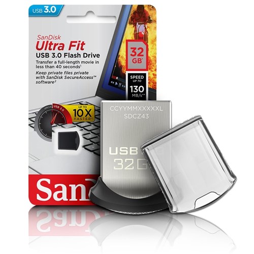 Pen Drive Sandisk Ultra Fit Usb 3.0 32Gb