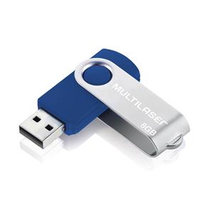 Pen Drive Twist 8GB USB 2.0 Azul PD787 - Multilaser