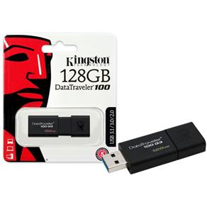 Pen Drive Usb 3.0 Kingston Datatraveler 100 128Gb Generation 3 DT100G3/128GB - DT100G3/128GB