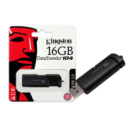 Pen Drive Usb 2.0 Kingston Dt104/16gb Datatraveler 104 16gb